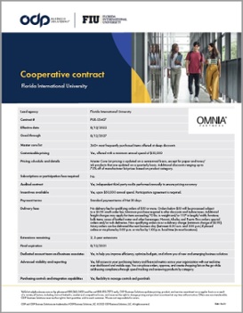 FIU Cooperative Contract Overview