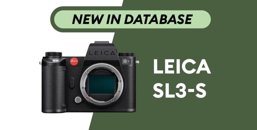 Leica SL3-S - Newly Added to Camera Database